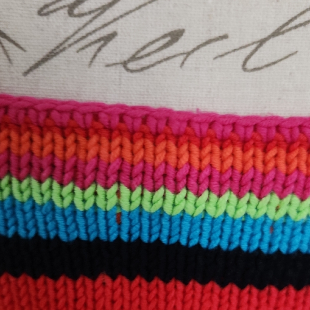 Tommy Hilfiger Vintage Multicolor Striped Sweater Top - Picture 3 of 7
